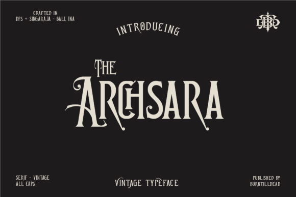 Achsara: A Vintage Blackletter Font That Elevates Handmade Branding