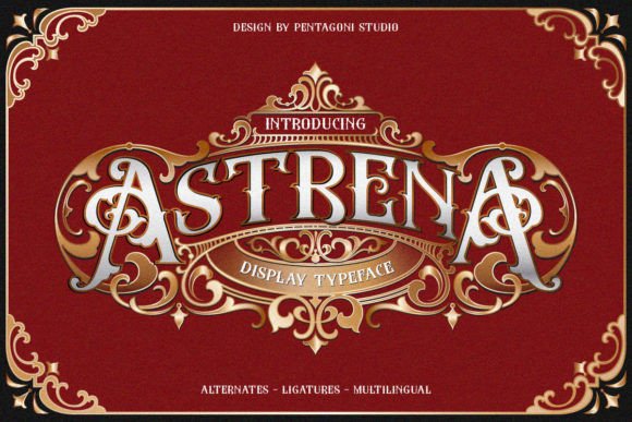 Astrena: A Victorian-Inspired Blackletter Font for Crafters and Sellers