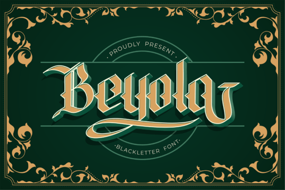 Beyola: A Vintage Blackletter Font for Timeless Branding
