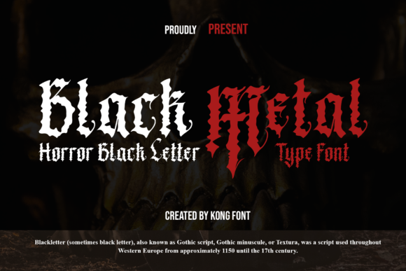 Black Metal: A Spooky Blackletter Font for Bold Marketing Designs
