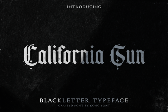 California Sun: A Modern Blackletter Font for Elegant Editorial Design