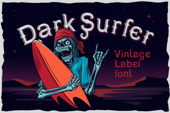 Dark Surfer: A Bold Blackletter Font for Striking Web Design