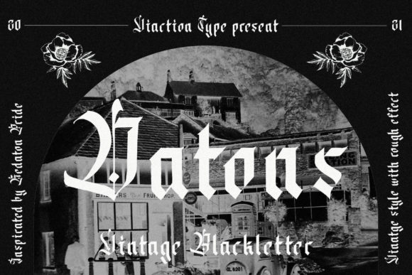 Datons: A Bold Victorian Blackletter Font for Maker Branding and Product Design