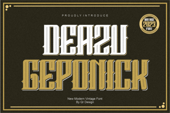 Deazu Geponick Font for Bold Editorial Design