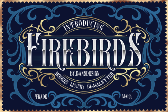 Firebirds Font: Authentic Victorian Blackletter for Editorial Design