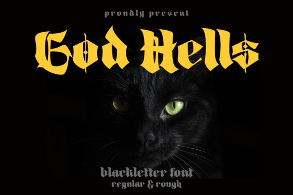 God Hells: A Bold Blackletter Font for Striking Editorial Design