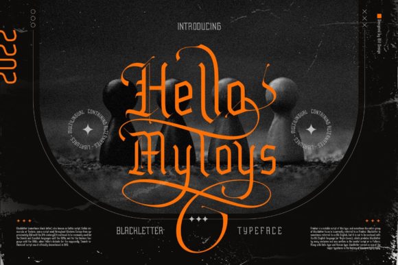 Hello Mytoys Blackletter: A Bold Typeface for Modern Web Design