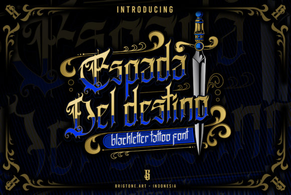 How Espada Del Destino Elevates Editorial Design with Bold Blackletter Elegance