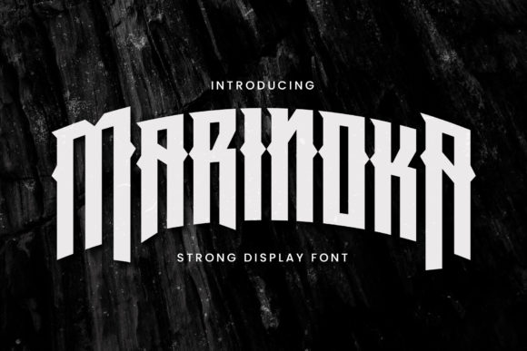Marinoka Font: Bold Blackletter Branding for Small Business