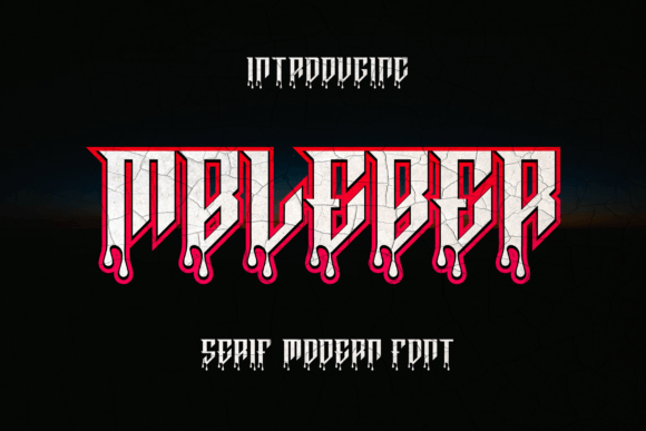 Mbleber Font: Bold Blackletter for Digital Branding