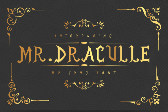 Mr. Draculle: A Bold Blackletter Font for Editorial Design and Digital Publishing