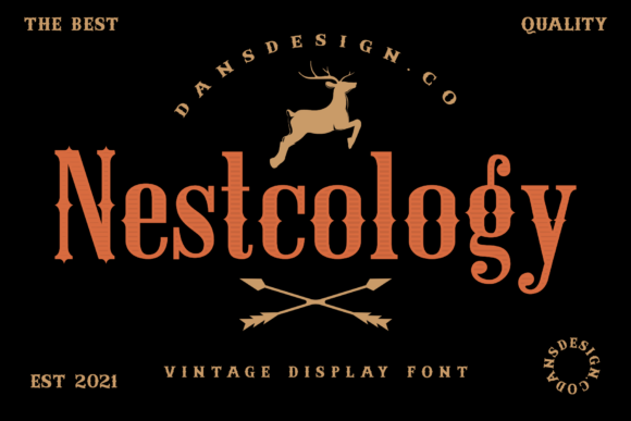 Nestcology: A Vintage-Inspired Blackletter Font for Scroll-Stopping Marketing Designs