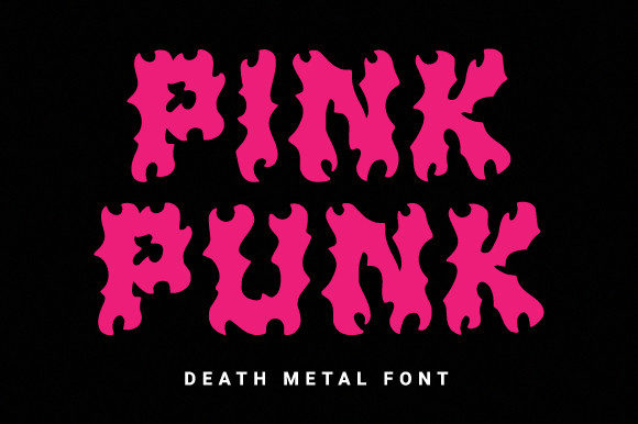 Pink Punk Font: Spooky Blackletter for Bold Branding