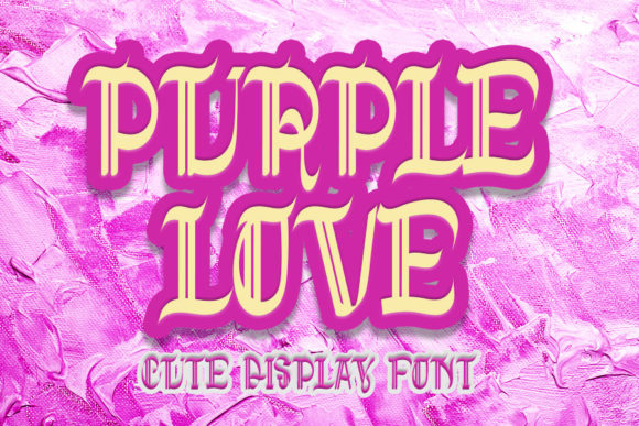 Purple Love: A Striking Blackletter Font for Creative Designs
