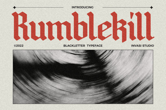 Rumblekill Font: A Retro Blackletter for Makers