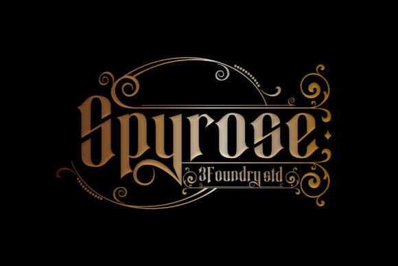 Spyrose: A Vintage Serif Font for Crafters and Makers