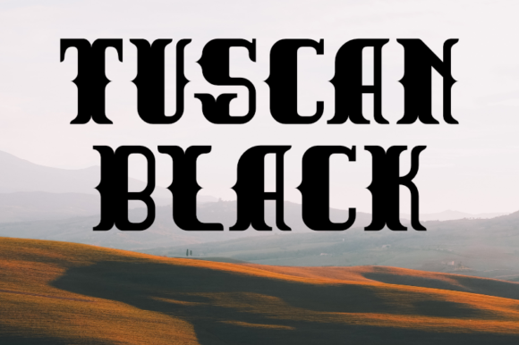 Tuscan Black: A Bold Blackletter Font for Striking Brand Identities