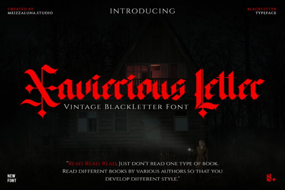 Xavierious Letter Font for Bold Editorial Design