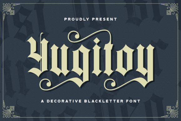 Yugitoy: A Bold Blackletter Font for Striking Brand Identities